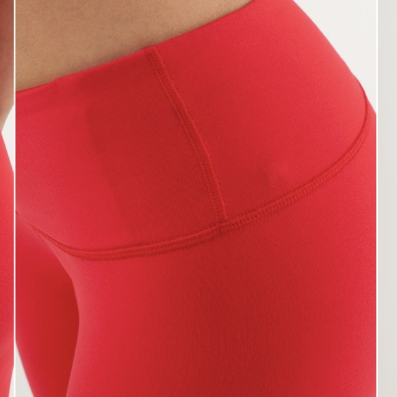 Lululemon Wunder Under Crop Currant like new - Picture 6 of 11